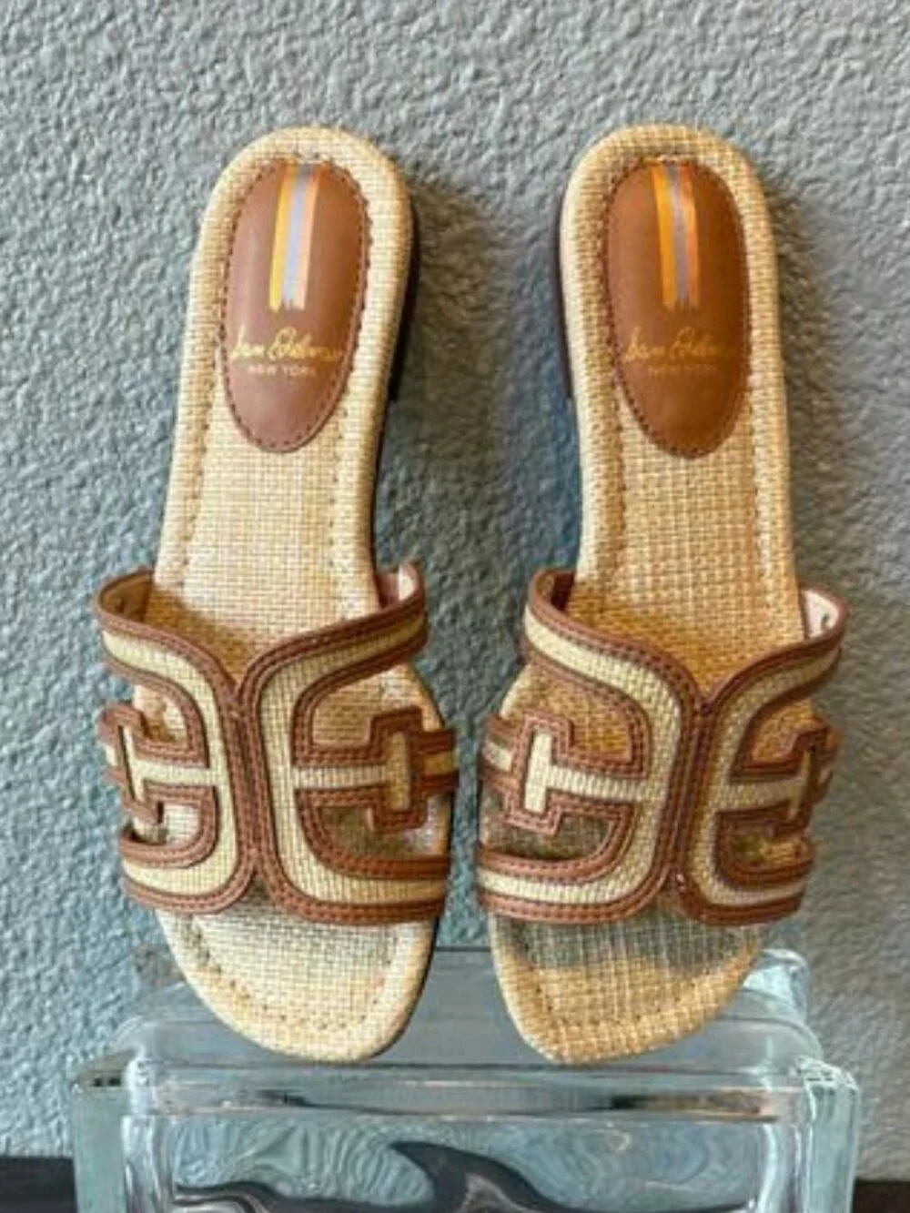 Sam Edelman Bay Multi Bleached Beechwood Sandals - Picture 2 of 7